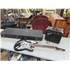 Image 1 : Squier Stratocaster Electric Guitar with Hard Case & Fender Amp