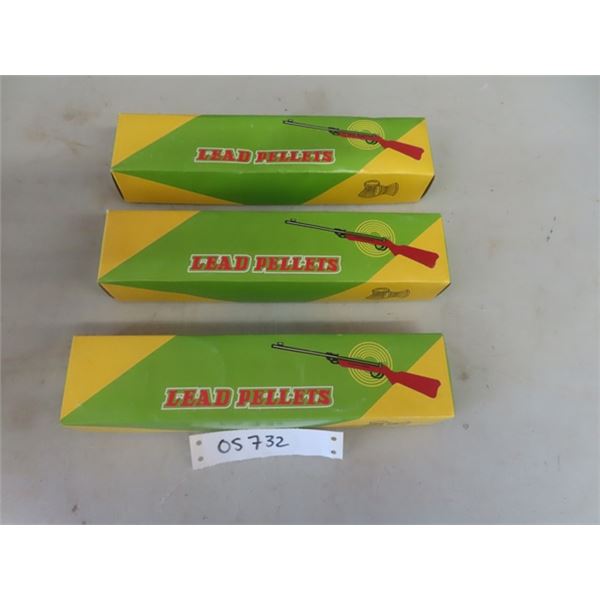 3 Boxes of Lead Pellets - 30 x 200  4.5mm