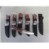 Image 3 : 9 Knives with Pouches, 6 Super Knives in Box - New