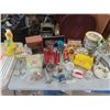 Image 1 : Lot of Candles, Ornaments, Flashing Shot Glasses, Keepsake Containers, Trays plus more