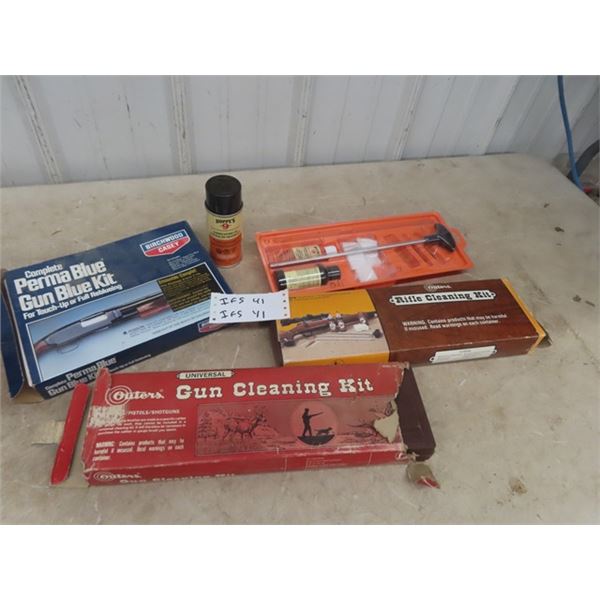 Gun Lubricant, 3 Gun Cleaning Kits, Gun Blue Kit