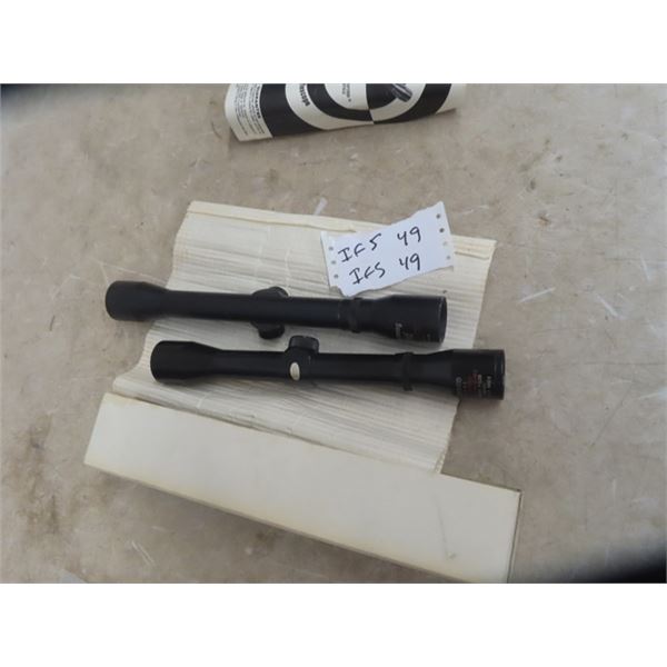 2 Scopes; 1) Tasco 4 x 32, 1) Nikko Sterling 4x32