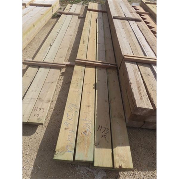 8 Treated 2" x 6" x 16 ' & 3 Treated 2" x 6" x 14' Total of 11 Boards