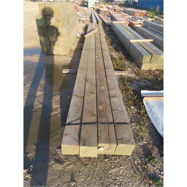 4 Treated 6" x 6" x 22 '
