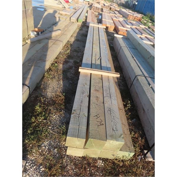 7 Treated 6" x 6" x 16 '