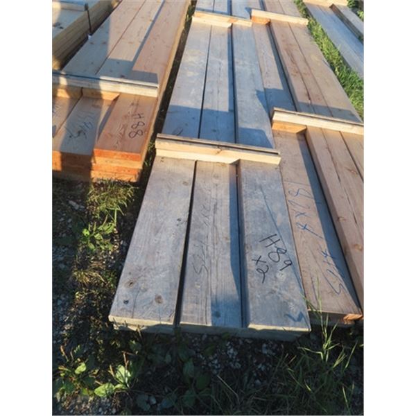 (7) 2" x 8" x 20 ' & (4) 2" x 8" x 20 ' = Total 11 Boards