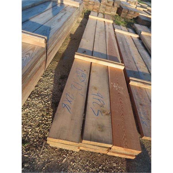 (9) 2"x 8" x 12 ' & (5) 2" x 8" X 11 ' 9" = Total 14 Boards