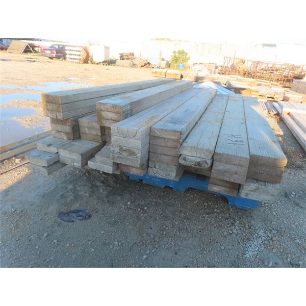 (18 ) Treated 3 Nailed Together Board Beams - 2" x 6" x 76"