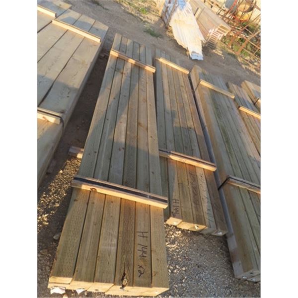 12 Treated 3" x 3" x 10 ' & 6 Treated 3" x 3" x 10 ' - Total 18 Boards
