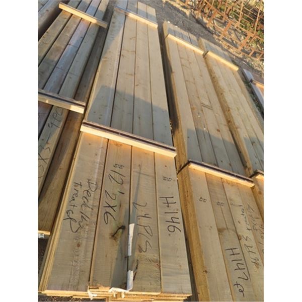 24 Treated 2" x 6" x 12 '