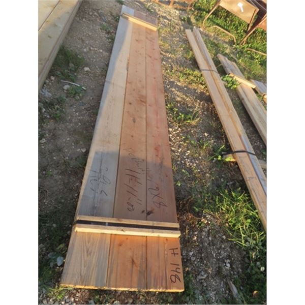 (3) 2" x 8" x 11' 11"