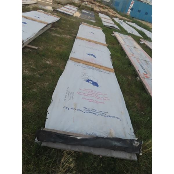 54 New Sheets of 21' Steel Cladding - Approx 3251 sq ft - Grey