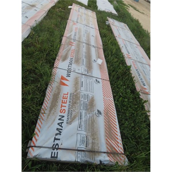 54 New Sheets of 18.3' Steel Cladding - Approx 2925 sq fr - Grey