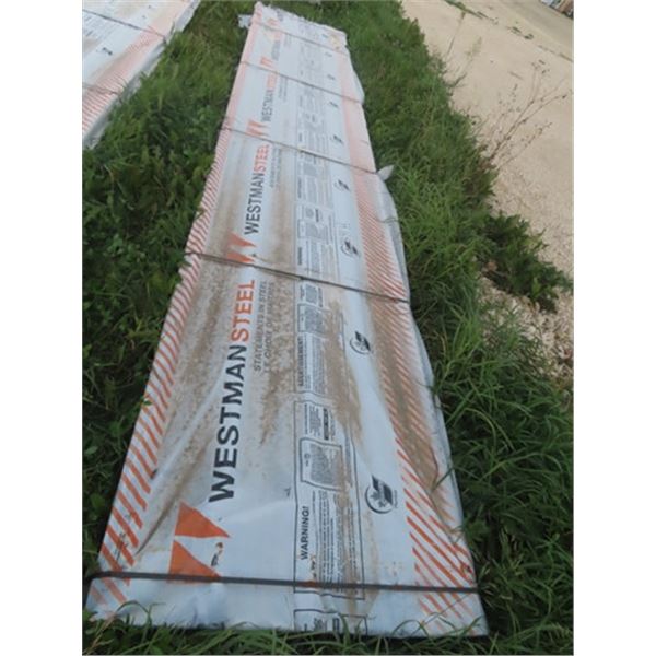 54 New Sheets of 18.3' Steel Cladding - Approx 2925 sq ft - Grey