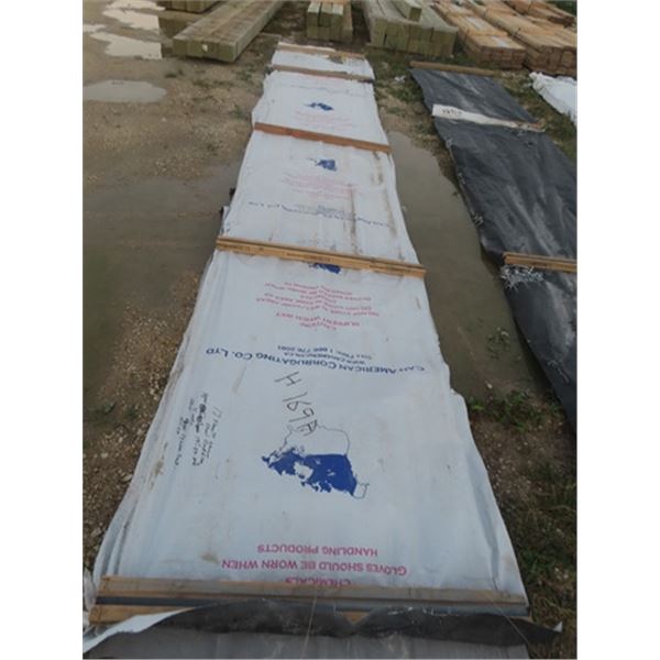 17 New Sheets of 19.9'  Steel Cladding - Approx 973 sq ft