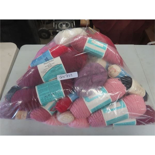 Bag of Knitting Wool/Yarn - Large Quantity