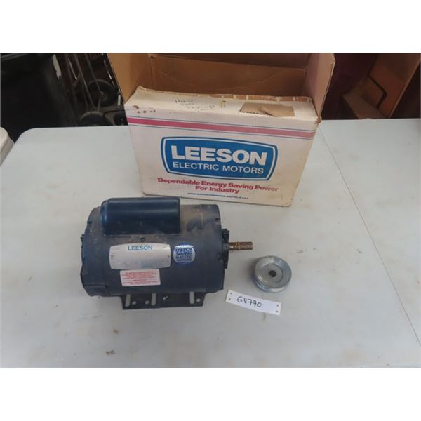 Leeson 1 HP Electric Motor in Box