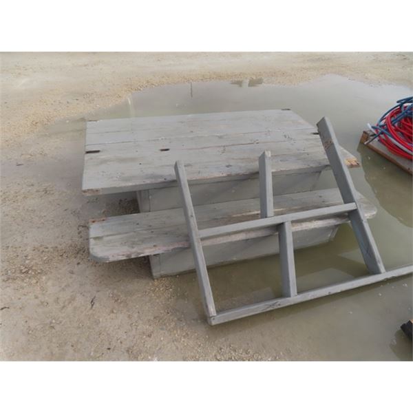 Wooden Steps 64" w x 16" T