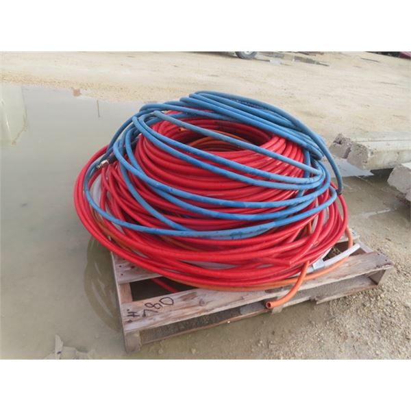 Pallet of Hose Pipe - some for In floor Heat I Believe & Air Hose