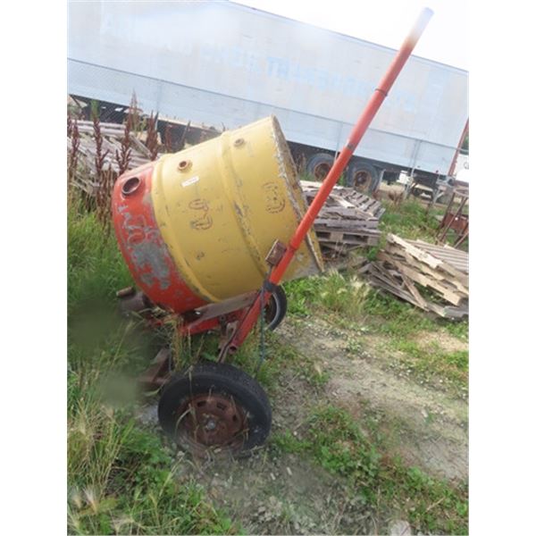 Homemade Cement Mixer with Electric Motor