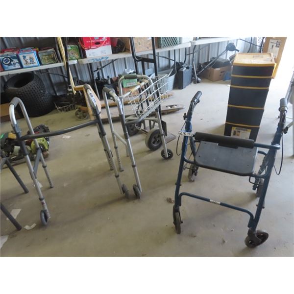 3 Medi Walkers & Stepper