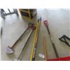 Image 3 : 6 Hand Yard Tools ; Pick, Spade, Edger, Shovel, Pole Extension