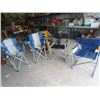 Image 1 : 4 Folding Yard Chairs