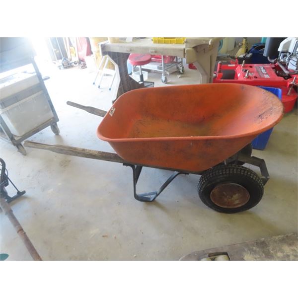 2 Wheel Cart/Wheel Barrow Style - No Air in Tires & 3 Gas Weed Eaters - 1 seems good