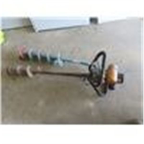 Tanaka 305 Gas Hole Auger with Dirt Bit & Ice Fishing Bit - NOT Running