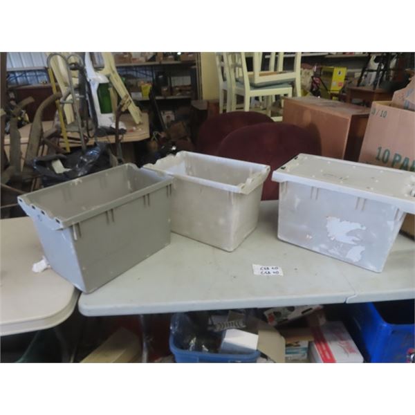 3 Storage Tubs & Creeper