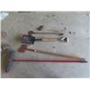 Image 1 : 2 Axes, New Shovel, Edger, Push Broom