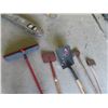 Image 2 : 2 Axes, New Shovel, Edger, Push Broom