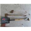 Image 3 : 2 Axes, New Shovel, Edger, Push Broom