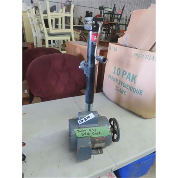 Baldor 1/3 HP Electric Motor & Trailer/ Implement Jack