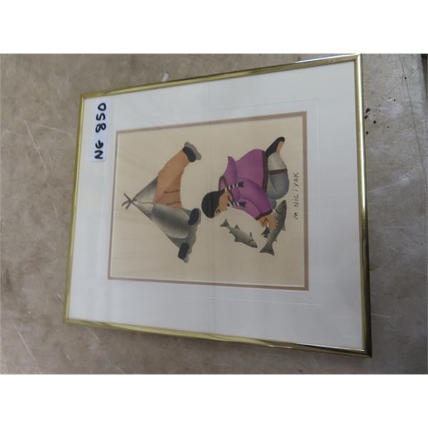 Indigenous Framed Print by M Nigiyok 12" x 15"