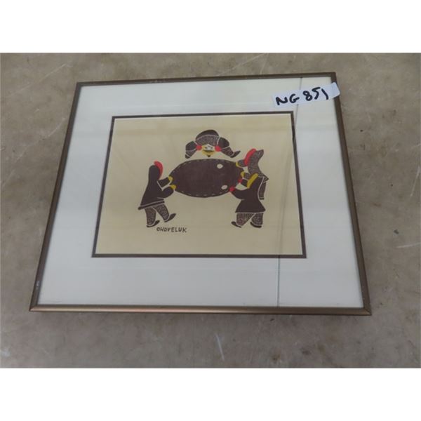 Indigenous Framed Print by Ohoveluk 12" x 15" Glass Cracked