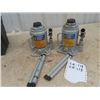 Image 1 : (2) 20 Ton Low Profile Hydraulic Bottle Jacks