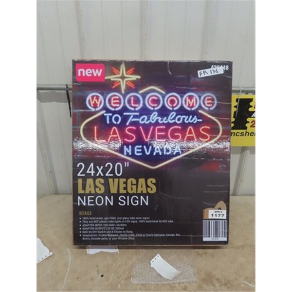 New Las Vegas Neon Sign 20" x 24"