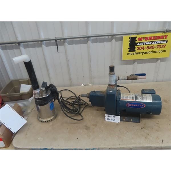 Jet Water Pump & Submersible Pump - Untested