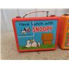 Image 2 : 3 Plastic Lunch Kits; 1) Thermos- Snoopy 1968, 1) Thermos- Bugs Bunny 1970 with Thermos, 1) Thermos-