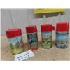 Image 2 : 4 Metal Thermos; 1) Aladdin Beverly Hill Billy, 1) Aladdin Disneyland, 1) Thermos Chuck Connor Cowbo