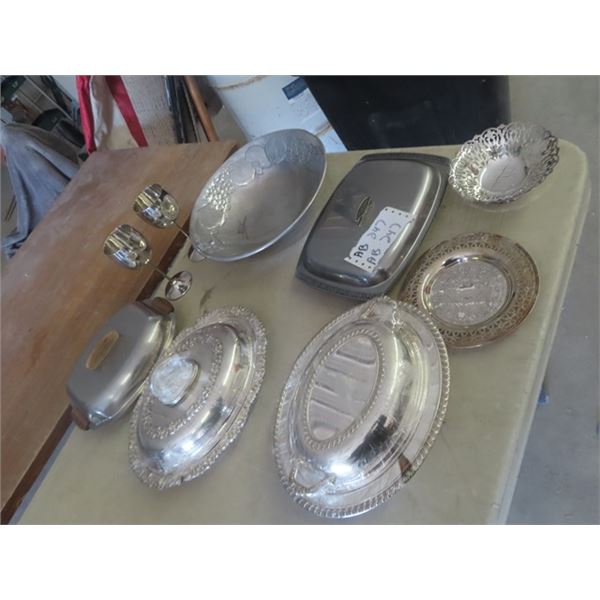 Silverwear, Trays, Bowls, Covered Server plus more