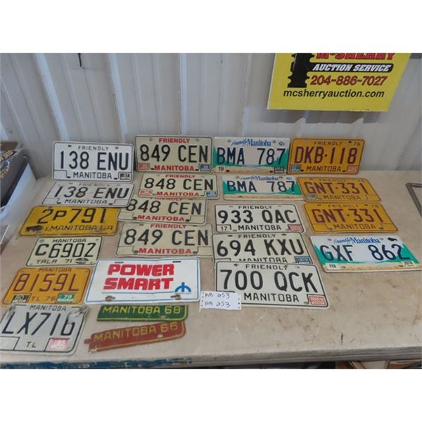 License Plates - 1960's & Up