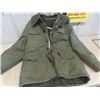 Image 2 : New Old Stock Green Canvas Winter Jacket Sz XL