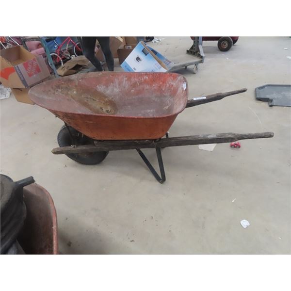 Solid Rubber Tire Wheel Barrow