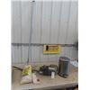 Image 1 : Shark Dust Buster, New Mop, Stainless Steel Garbage Can