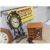 Image 3 : Jewelry Box, Clocks, Coal Oil Lamp, Bell, Tea Tin