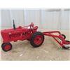 Image 2 : 2 Die Cast Tractors with Rakes; 1) Farmall Super M-Ta, 1) John Deere 70