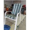 Image 1 : Patio Chair with Cushion Double Folding Chair