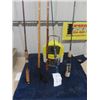 Image 2 : 3 Fishing Rods, Minnow Bucket, Pair of Poles - No Skis